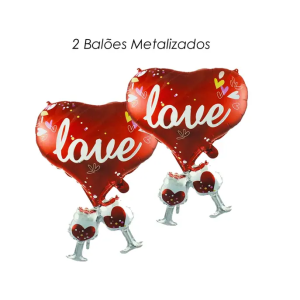 BALAO CORACAO BRINDE 47X69 CM 47 POLEGADAS