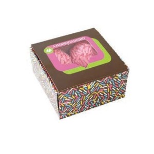 CAIXINHA PARA 4 DOCES TIPO GAVETA COM VISOR 